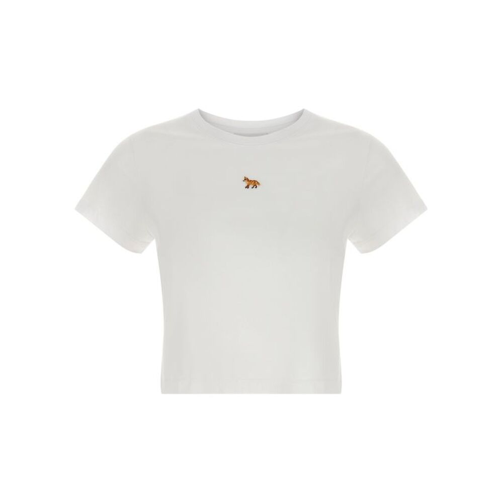 Maison Kitsuné White Cotton Women's T-Shirt